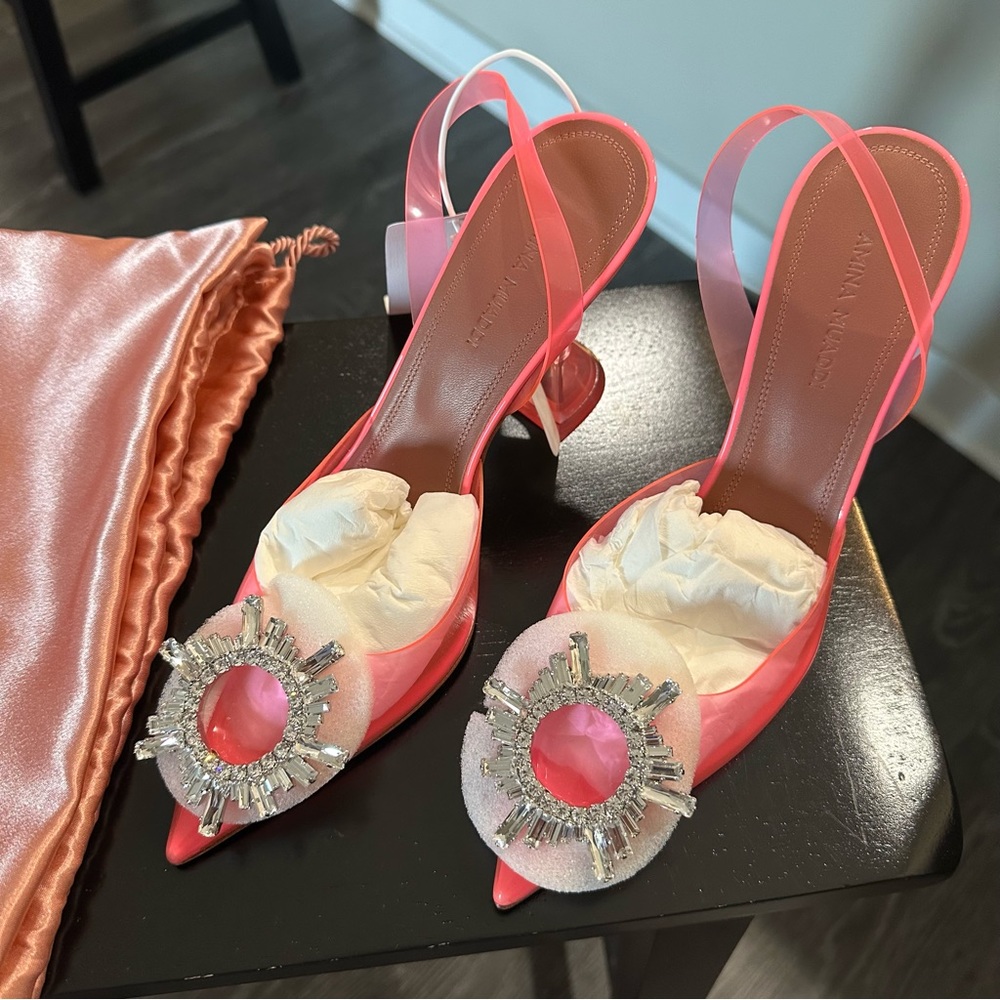 Amina Muaddi Begum Heels PINK